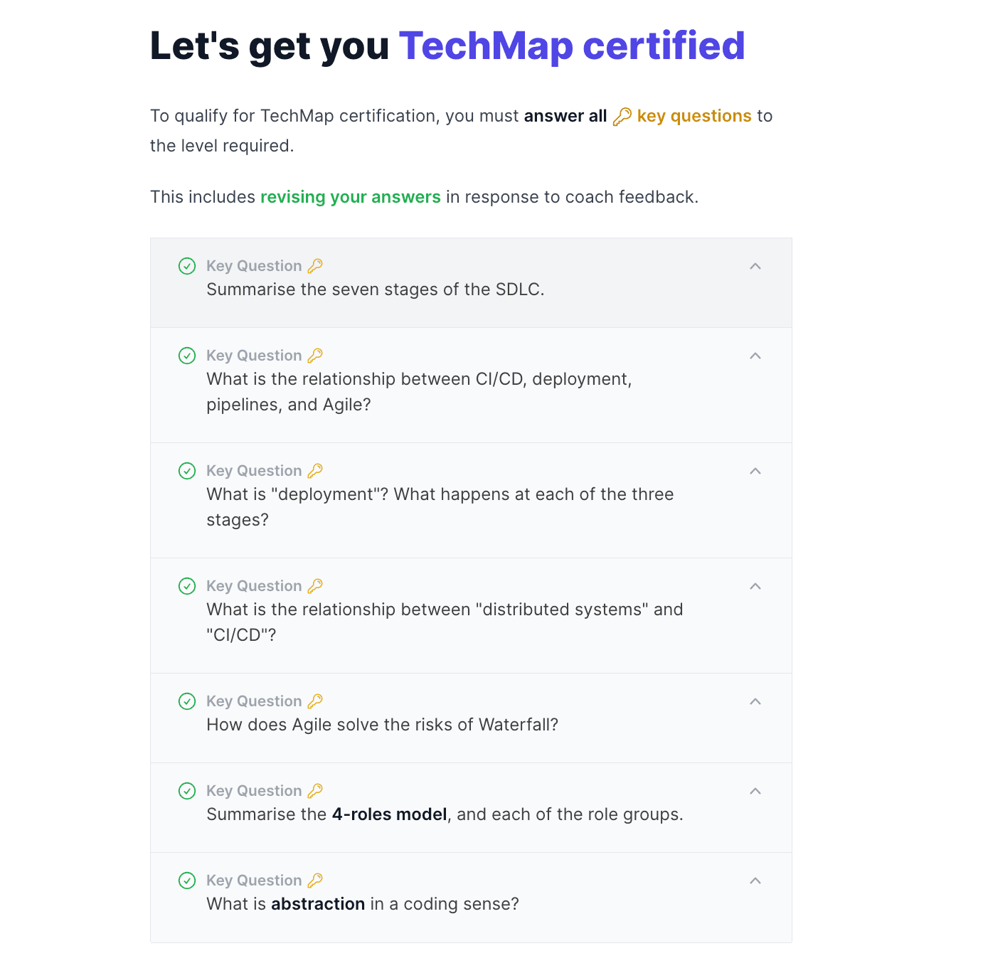 Image for TechMap Certification